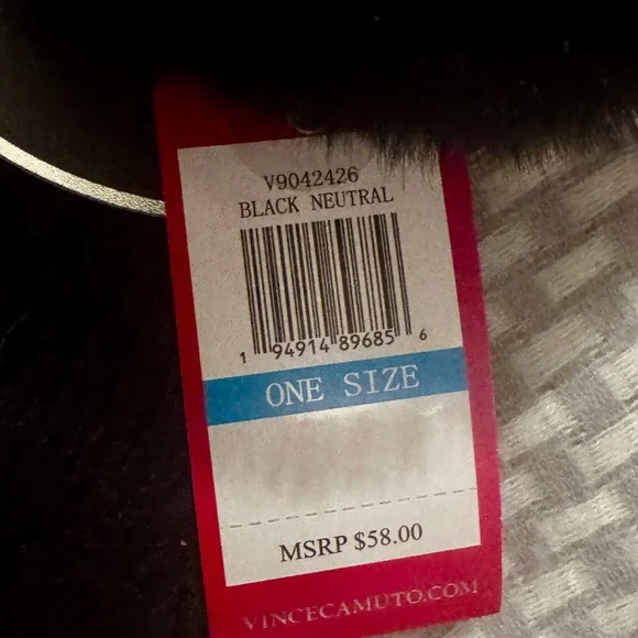 Vince Camuto Black Pom-Pom Beanie for Women - Picture 2 of 6